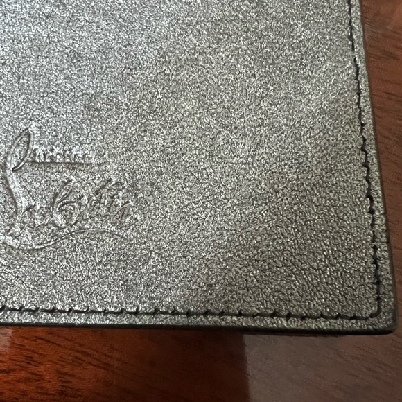 Christian Louboutin gunmetal card holder. - Picture 3 of 8
